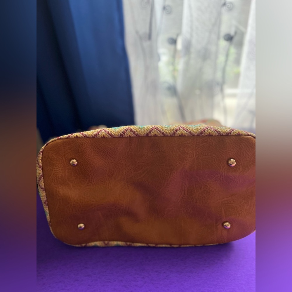 Cato Multicolor Zigzag Patterned Bag - image 3